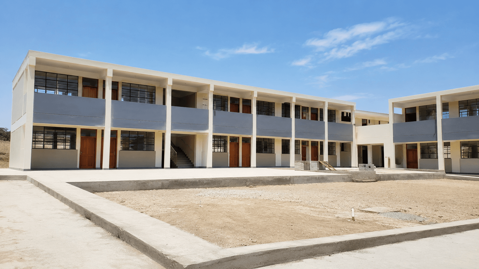 Imagen referencial de construcción de infraestructura educativa para educación primaria